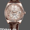 Super Clone Men's Rolex Sky-Dweller 42mm Men's-326135-Sundust Dial-Rose Gold Sundust<br />