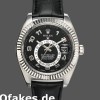 Super Clone Men's Rolex Sky-Dweller 42mm Men's-326139-Black Dial-Leather Strap Black