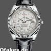 Super Clone Men's Rolex Sky-Dweller 42mm Men's-326139-Ivory Roman Dial-Leather Strap Ivory<br />