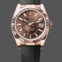 Super Clone Men's Rolex Sky‑Dweller-m336235 0002, 42mm, Chocolate