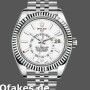 Super Clone Men's Rolex Sky-Dweller 42mm Men's-326934-Fluted Bezel-White Dial White