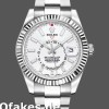 Super Clone Men's Rolex Sky-Dweller 42mm Men's-326934-Stainless Steel-White Dial White
