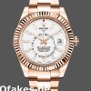 Super Clone Men's Rolex Sky-Dweller 42mm Men's-326935-Rose Gold-White Dial White