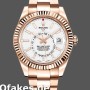 Super Clone Men's Rolex Sky-Dweller 42mm Men's-326935-Rose Gold-White Dial White