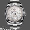 Super Clone Men's Rolex Sky-Dweller 42mm Men's-326939-Fluted Bezel-Ivory Dial Ivory<br />