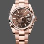 Super Clone Unisex's Rolex Day Date 36-m128238 0118, Fluted Bezel, Green Ombre Dial, President Bracelet, Green Ombre Dial
