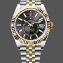Super Clone Men's Rolex Sky Dweller 42mm Yellow Gold Oyster M336933 0004 Men's Black Dial