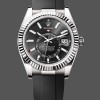 Super Clone Men's Rolex Sky-Dweller 42-M336239 0002, White Gold, Black Dial, Men’s Black Dial