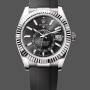 Super Clone Men's Rolex Sky-Dweller 42-M336239 0002, White Gold, Black Dial, Men’s Black Dial