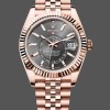 Super Clone Men's Rolex Sky‑Dweller 42-M336935‑0008, Everose Gold & Slate Grey Dial Grey Dial
