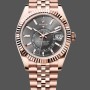 Super Clone Men's Rolex Sky‑Dweller 42-M336935‑0008, Everose Gold & Slate Grey Dial Grey Dial