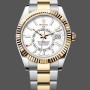 Super Clone Men's Rolex Sky Dweller 42mm White Dial M336933 0005 Oystersteel Men's White Dial