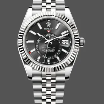 Super Clone Men's Rolex Sky‑Dweller-m336934 0008, 42mm, Automatic, Jubilee, Black Dial Black