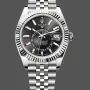 Super Clone Men's Rolex Sky‑Dweller-m336934 0008, 42mm, Automatic, Jubilee, Black Dial Black
