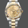 Super Clone Men's Rolex Sky‑Dweller-336933 0001, 42mm, Yellow Gold, Champagne Dial Champagne Dial