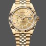 Super Clone Men's Rolex Sky-Dweller 42mm Men's-m336938-0004-Yellow Gold-Champagne Dial Champagne