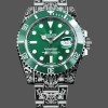 Super Clone Men's Huckleberry Custom Rolex Submariner-Green, Custom Edition Green