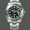 Super Clone Men's Rolex Submariner 41mm Men's-126610LV-Green Bezel-Black Dial Black