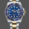 Super Clone Men's Rolex Submariner Date 40mm Men's-116613LB-Two Tone-Blue Dial Blue