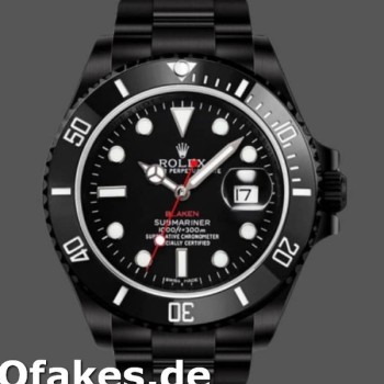 Super Clone Men's Rolex Submariner 40mm Men's-116610-Black Dial Black