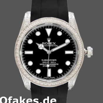 Super Clone Men's Rolex Submariner 40mm Men's-116610-Black Dial-Rubber Strap Black
