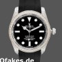 Super Clone Men's Rolex Submariner 40mm Men's-116610-Black Dial-Rubber Strap Black