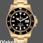 Super Clone Men's Rolex Submariner 40mm Men's-116618-Yellow Gold-Black Dial Black