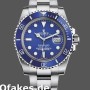 Super Clone Men's Rolex Submariner 40mm Men's-116619LB-White Gold-Blue Dial Blue
