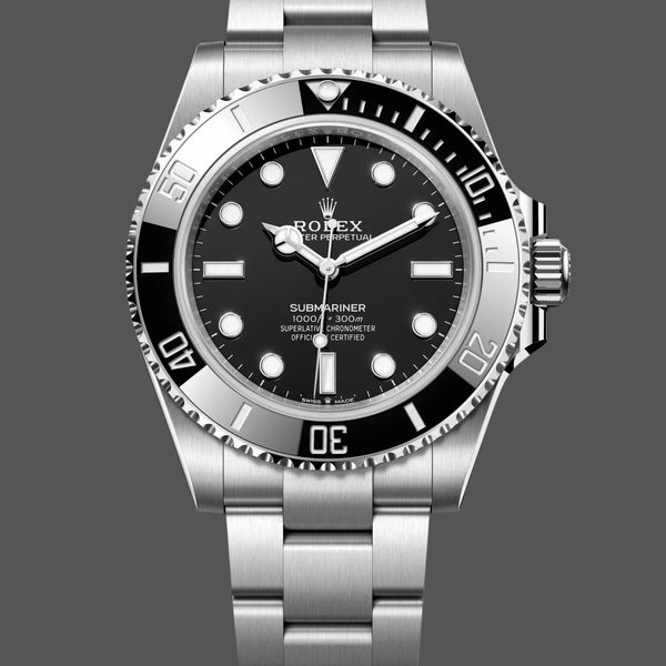 Super Clone Men's Rolex Submariner 41mm Men's-124060-Oyster-Stainless Steel-Black Dial Black