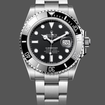 Super Clone Men's Rolex Submariner 41mm Men's-126610LN 0001-Stainless Steel-Black Dial Black