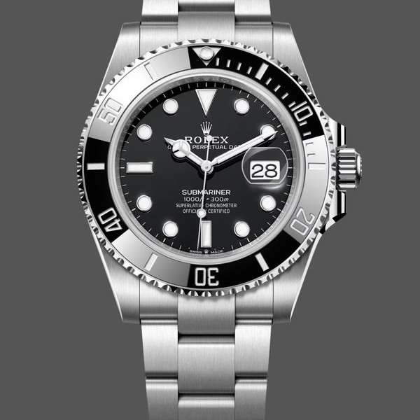 Super Clone Men's Rolex Submariner 41mm Men's-126610LN 0001-Stainless Steel-Black Dial Black