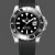 Super Clone Men's Rolex Submariner 41mm Men's-126610LN-Black Rubber Strap-Black Dial Black