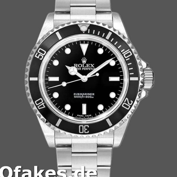 Super Clone Men's Rolex Submariner 40mm Men's-14060M-Black Dial-Stainless Steel Case Black