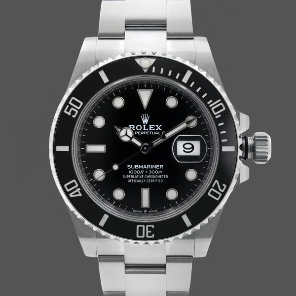 Super Clone Men's Rolex Submariner 40mm Men's-16610-Stainless Steel-Black Dial Black