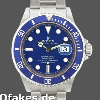 Super Clone Men's Rolex Submariner 40mm Men's-16610-Stainless Steel-Blue Bezel-Blue Dial Blue&nbsp;