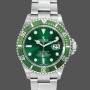 Super Clone Men's Rolex Submariner 40mm Men's-16610-Stainless Steel-Refinished Green Dial Green