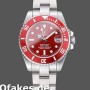 Super Clone Men's Rolex Submariner 40mm Men's-16610-Stainless Steel-Refinished Red Dial Red