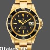 Super Clone Men's Rolex Submariner 40mm Men's-1680/8-Black Dial-Yellow Gold Black