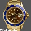Super Clone Men's Rolex Submariner 40mm Men's-1680/8-Tropical Dial-Yellow Gold Tropical<br />