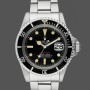 Super Clone Men's Rolex Submariner 40mm Men's-1680-Stainless Steel Case-Black Dial Black