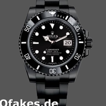 Super Clone Men's Rolex Submariner Date 40mm Men's-116610LN-Black Dial-Black PVD/DLC Stainless Steel Black