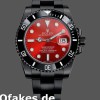 Super Clone Men's Rolex Submariner Date 40mm Men's-116610LN-Red Dial-Black PVD/DLC Stainless Steel Red