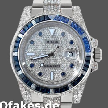 Super Clone Men's Rolex Submariner Date 40mm Men's-116610LN-Stainless Steel-Diamond Bezel Diamond Paved