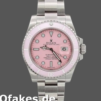 Super Clone Men's Rolex Submariner Date 40mm Men's-116610LN-Stainless Steel-Pink Dial Pink