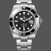 Super Clone Men's Rolex Submariner 41MM Stainless Steel Black Dial Date Black