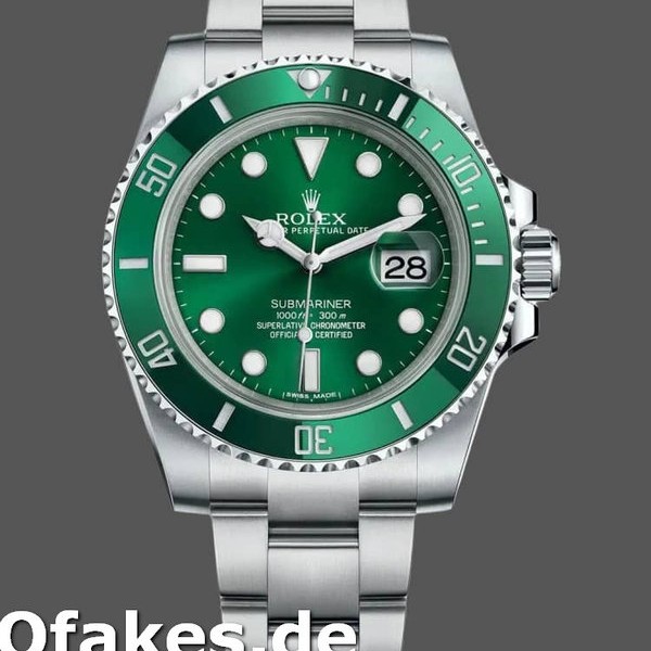Super Clone Men's Rolex Submariner Date 40mm Men's-116610LV-Stainless Steel-Oyster-Green Dial Green