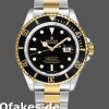 Super Clone Men's Rolex Submariner Date 40mm Men's-16613LN-Yellow Gold & Stainless Steel-Black Dial Black<br />