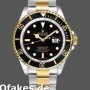 Super Clone Men's Rolex Submariner Date 40mm Men's-16613LN-Yellow Gold & Stainless Steel-Black Dial Black<br />