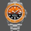 Super Clone Men's Rolex Submariner DIW Persimmon Orange with Black Ceramic Dial and Orange Bezel Orange / Black