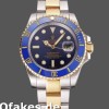 Super Clone Men's Rolex Submariner 41mm Men's-PR16233B-Two Tone-Blue Dial Blue<br />